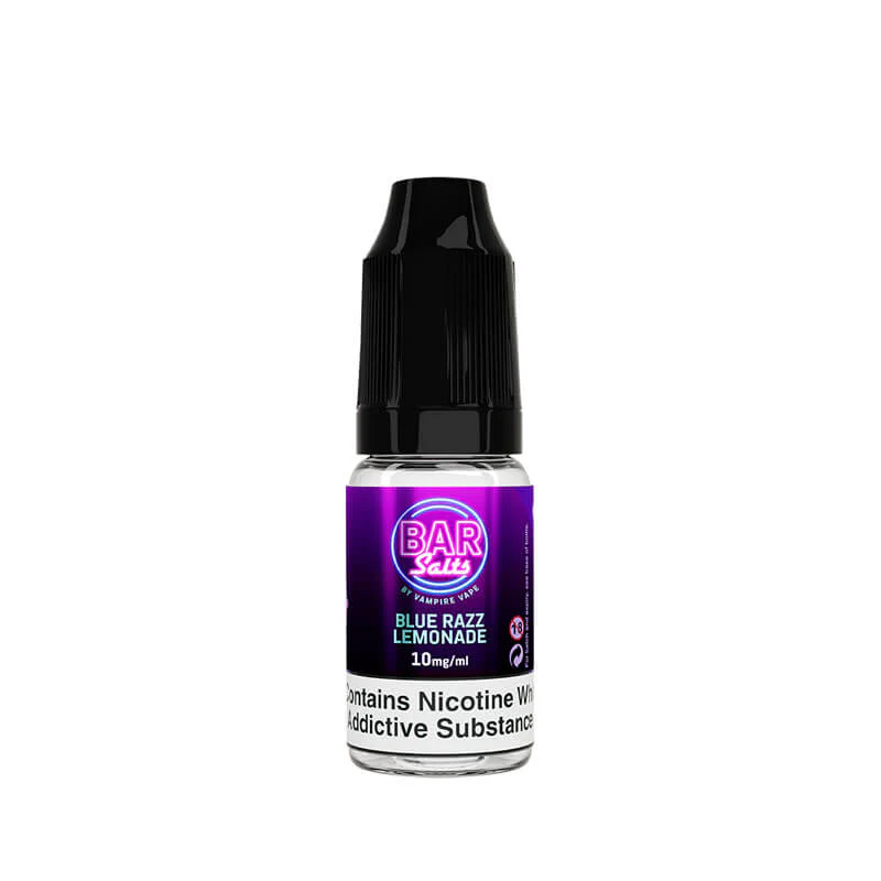 Bar Salts Blue Razz Lemonade 10ml Nic Salt E-Liquid By Vampire Vape - Image 2
